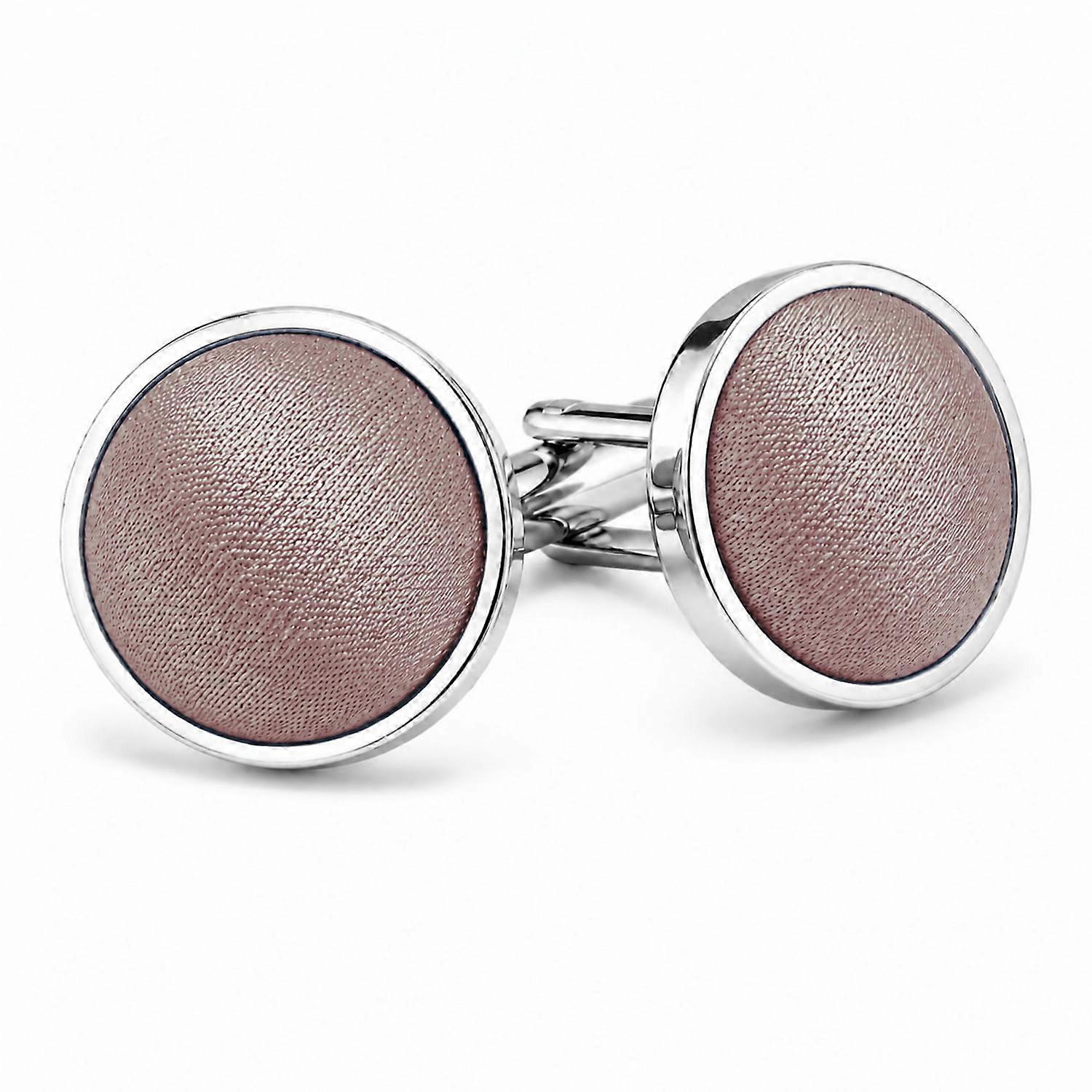 Mocha Brown ren sateng mansjettknapper