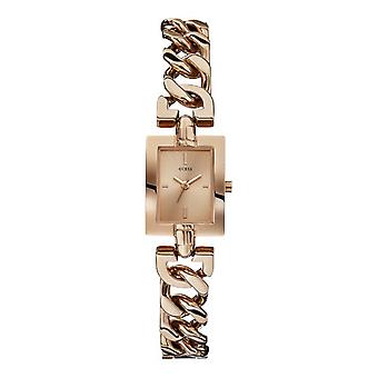 Guess mini mod horloge voor vrouwen analoge Quartz met roestvrijstalen armband verguld in goud W0437L3