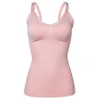 Ademende damescamisole voor zwangere vrouwen, zachte, oversized model, geschikt voor het geven van borstvoeding. Comfortabele verzorgingsvest voor moeders, comfortabele zwangerschapskleding.