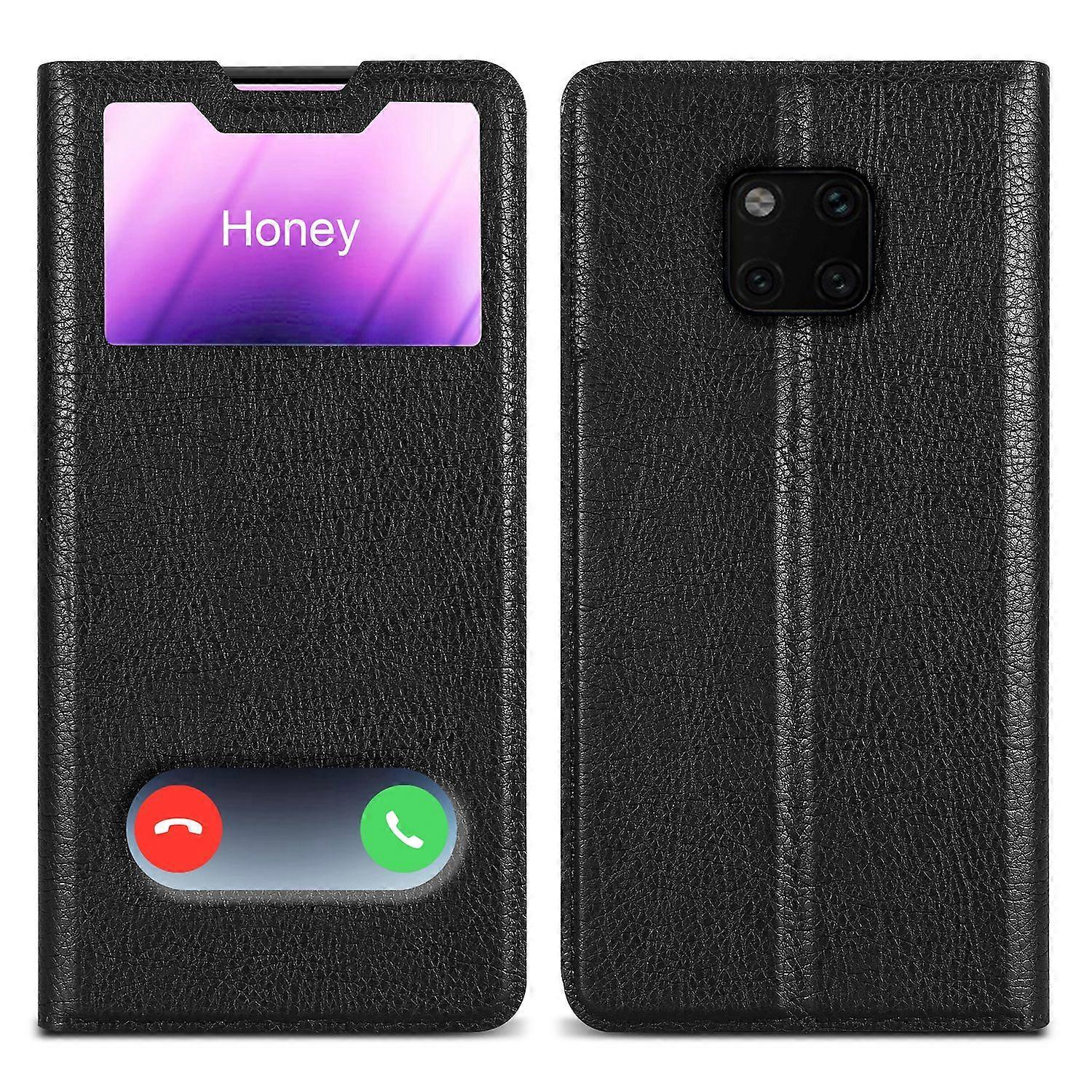 Funda compatible con Huawei MATE 20 PRO - con 2 ventanas de visualización
