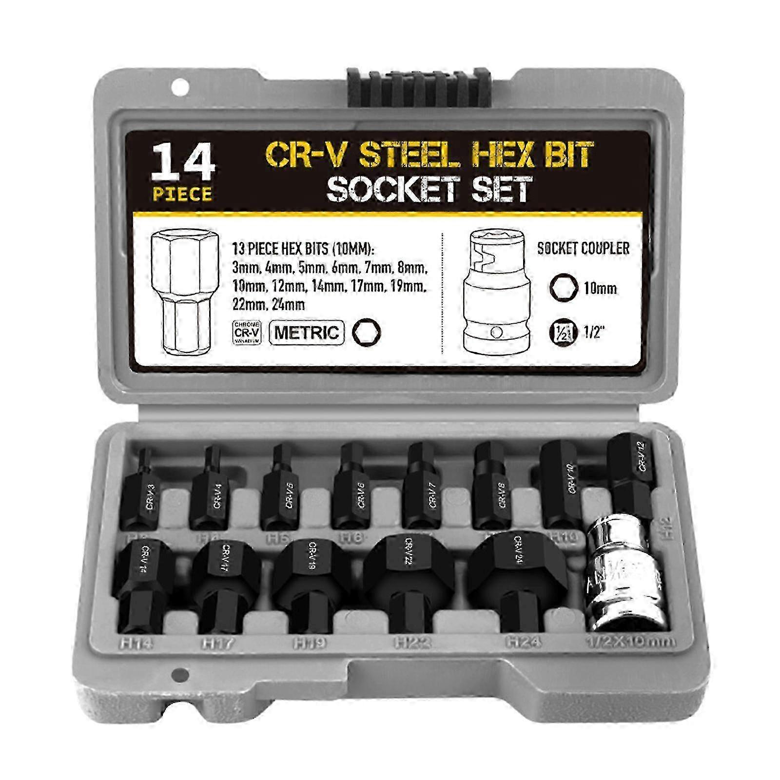 Metric Hex Bit Impact Socket Kit