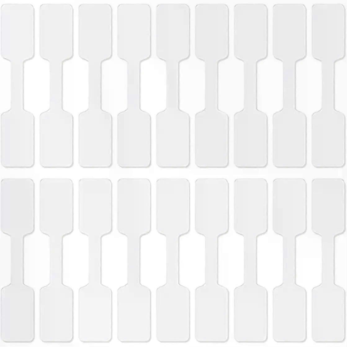 100pc Self-Adhesive Cable Labels Writable White Paper Tags