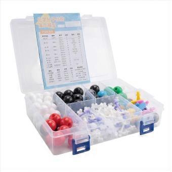 Organic Molecular Model Kit, 3D Chemistry Building Set for Students, Ball-and-Stick Space-Filling Models, Portable Study Tool for Classroom Home Lab