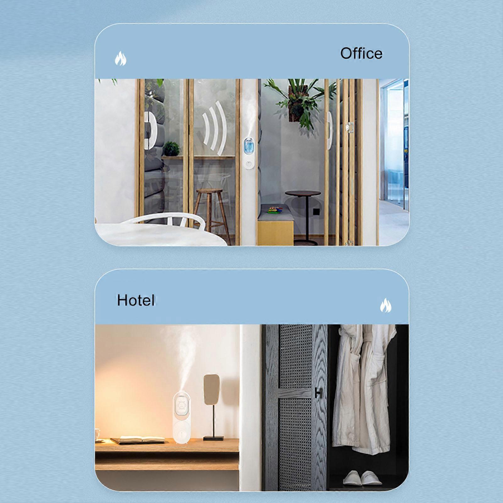 Automatic Flame Diffuser Timing Ultrasound Atomization Flame Fragrance Machine Diffuser for Home Bedroom