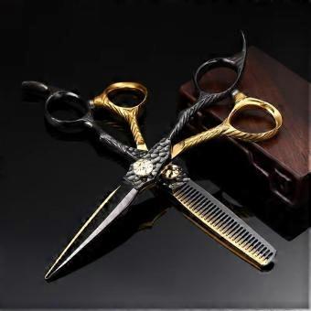 6 Inch Professional Hair Cutting Scissors Set, JP440C Stainless Steel Ultra Sharp Hairdressing Shears for Salon and Home Use