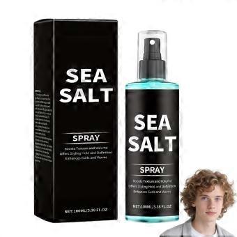 Sea Salt Hair Spray for Beach Waves, Texturizing Volumizing Formula with Kelp and Red Algae 3.38oz