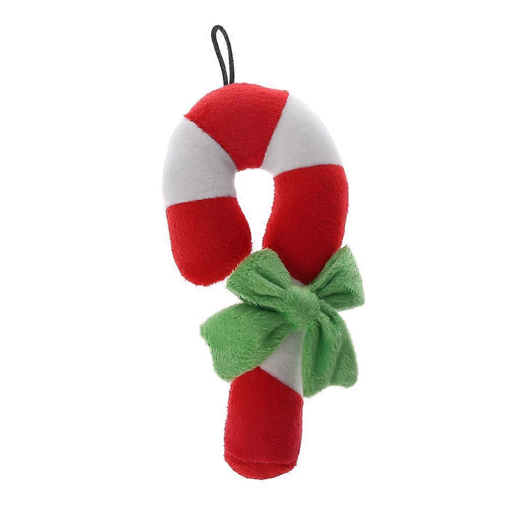 Dental-Friendly Squeaky Cane Toy