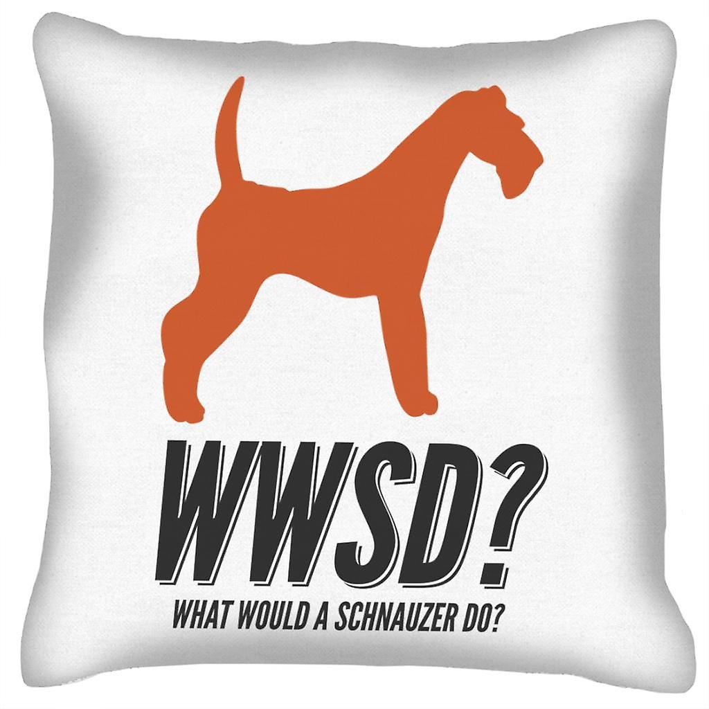 What Would A Schnauzer Do Cushion