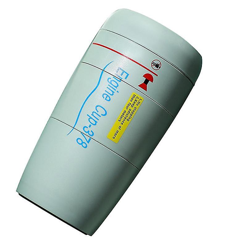 17X8.5x8.5cm Green Tumblers Office Double-layer Drinking Cup Engine Stirring Cup Heat Insulation Cof