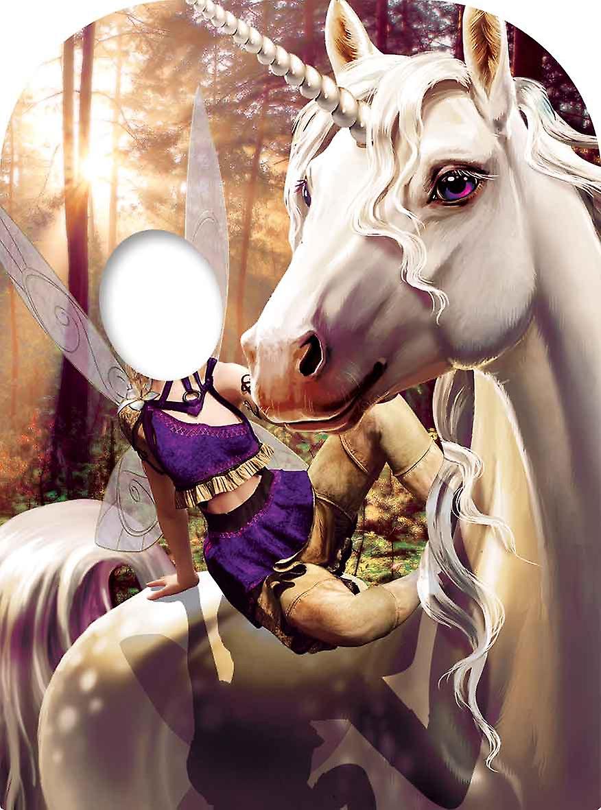 Unicorn and Fairy Fantasy Child Size Stand-in Cardboard Cutout