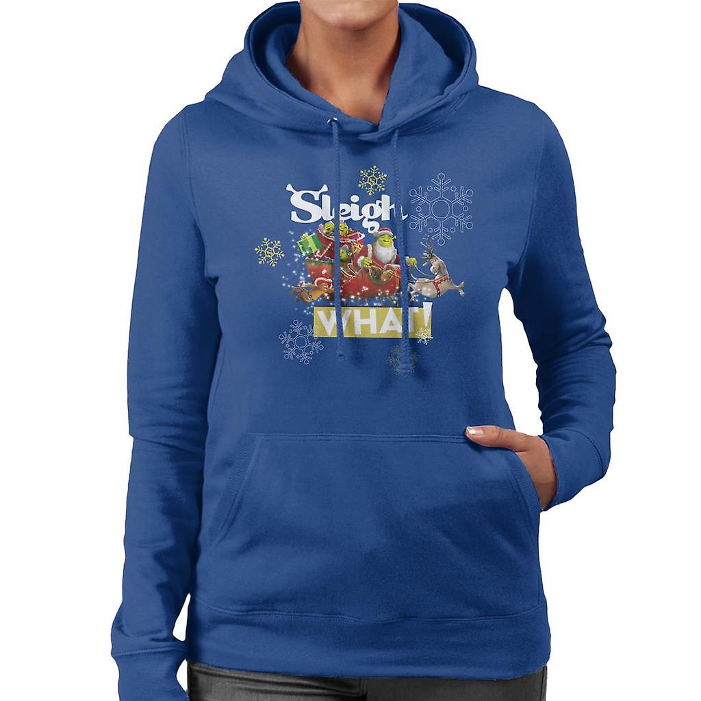 Trineo de Navidad Shrek Qué sudadera con capucha para mujer