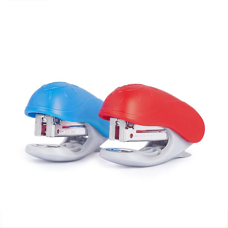 Mini Stapler for Staples Integrated Staple Remover, Comes with a Box of Blue Colors