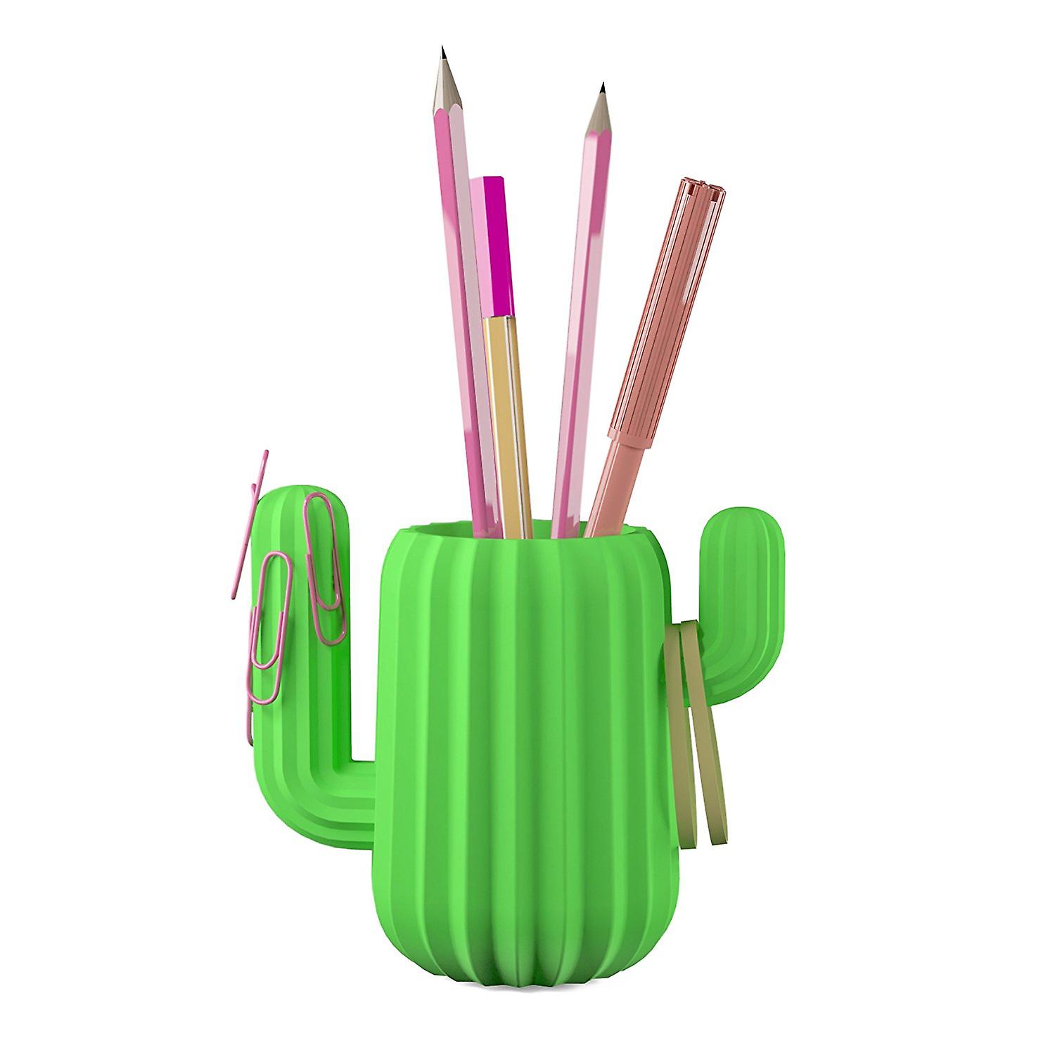 Mustard Novelty Cactus Desktop Tidy