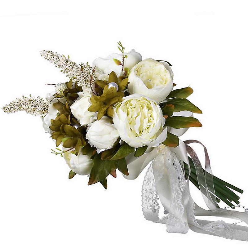 Bridal Wedding Bouquet Artificial Flower Bouquets Vintage Rustic Style Romantic