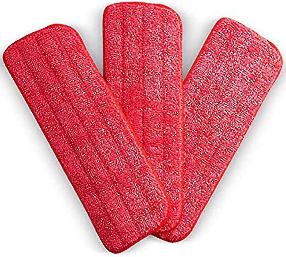 Vaskbare mikrofibermoppepuder - Mikrofiberudskiftningsmoppepuder Hoveder 16,53 x 5,4 tommer til rengøring af våde eller tørre gulve - professionelt hjem/o