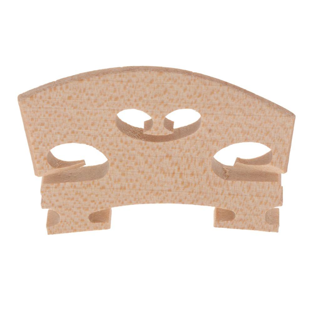 Solid Wood Musical Instrument Diy Violin Bridge Replace 4-4 3.3cm