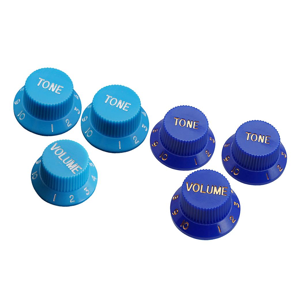 2 Volume & 4 Tone Control Knobs Speed Knobs for ST SQ Electric Guitar