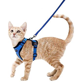 Cat Harness And Leash For Walking, Escape Proof Soft Adjustable Vest Harnesses For Cats,  S