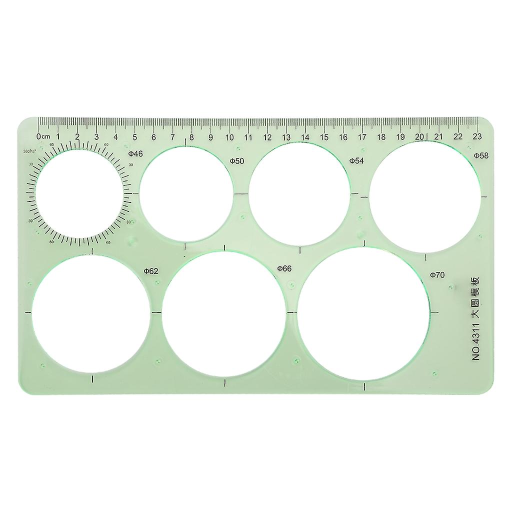 Durable Plastic Rulers Multifunctional Geometric Template Ruler For Students