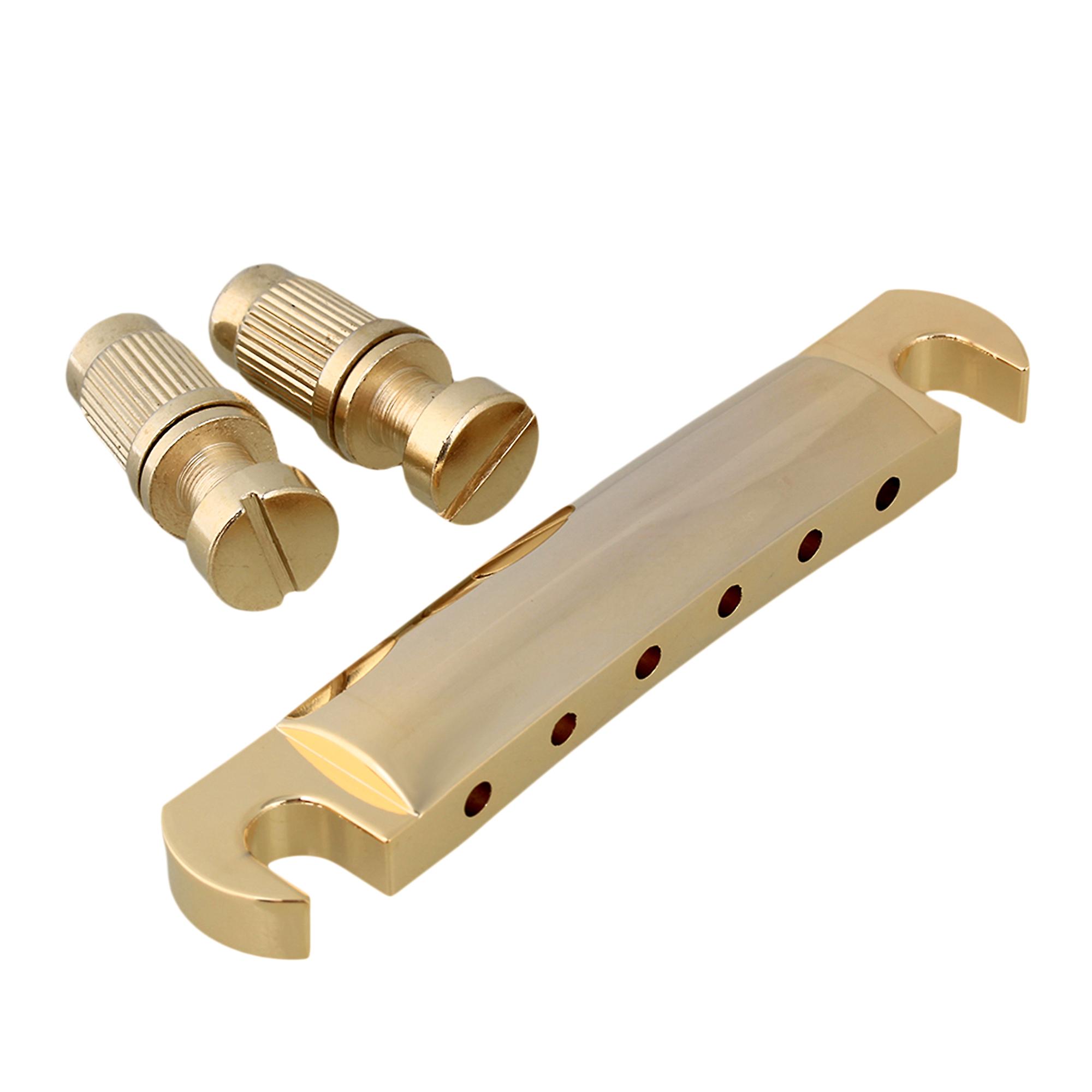 GOLD GUITAR TAILPIECE W/ STUDS FOR ELECTRIC GUITAR