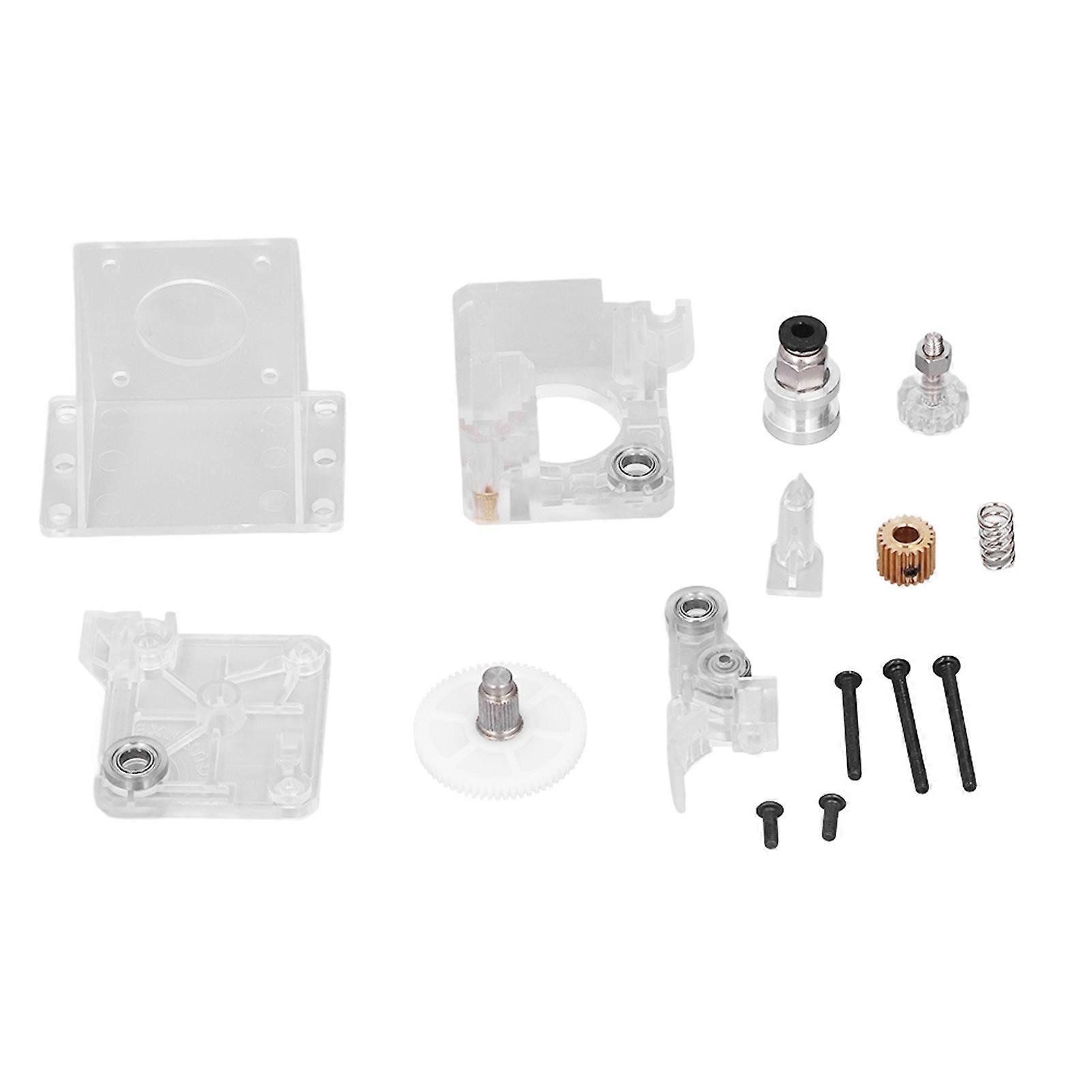 Extruder Kit 1.75mm Transparent Acrylic Accessory Replacement Set for V6 3D Printer A-B