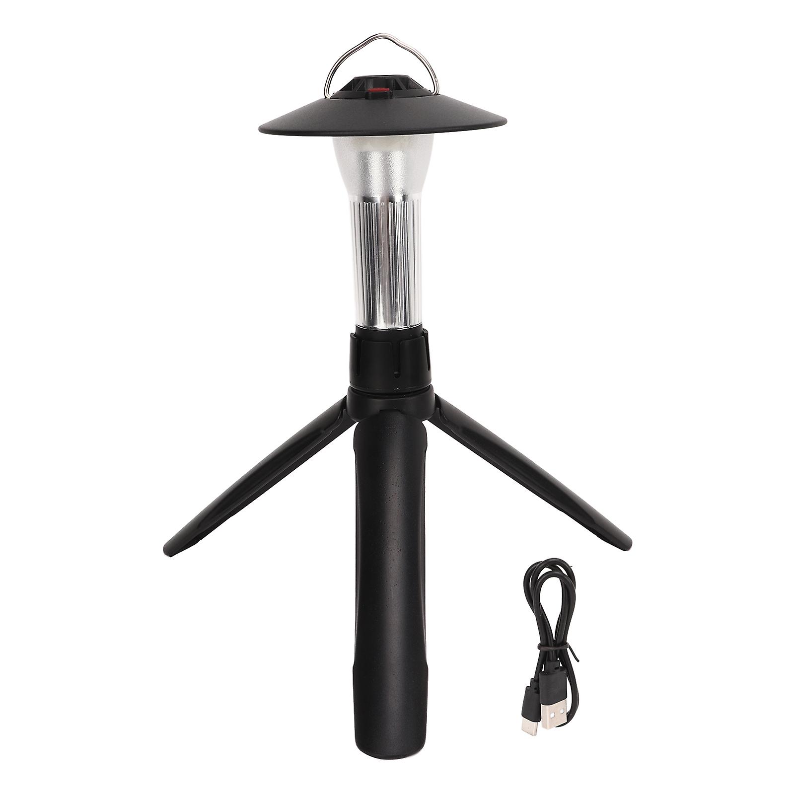 LED Camping Flashlight Portable with Lamp Cover and Triangular Support Flashlights Torch for Camping