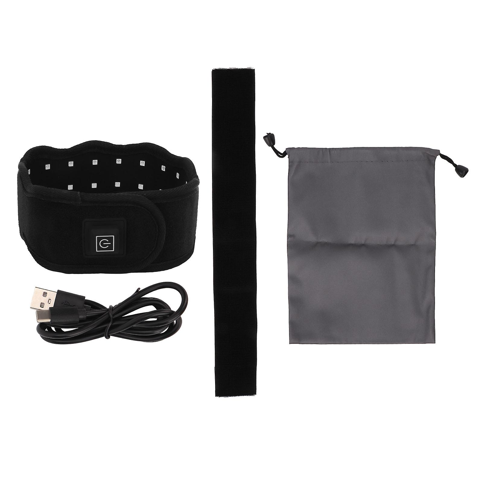 LED Light Belt Light Chips Wearable Portable Black Infrared Light Belt Wrap Band for Neck Face Hand