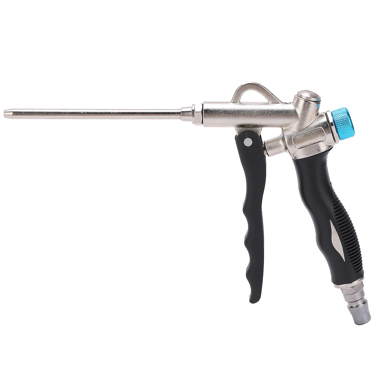 Fyearfly Adjustable Air Blowing Gun, Manual/Pneumatic 2‑Way Air Blow Gun Airbrush Dust Blowing Adjustable Air Flow with Extened Nozzle 1/4in NPT