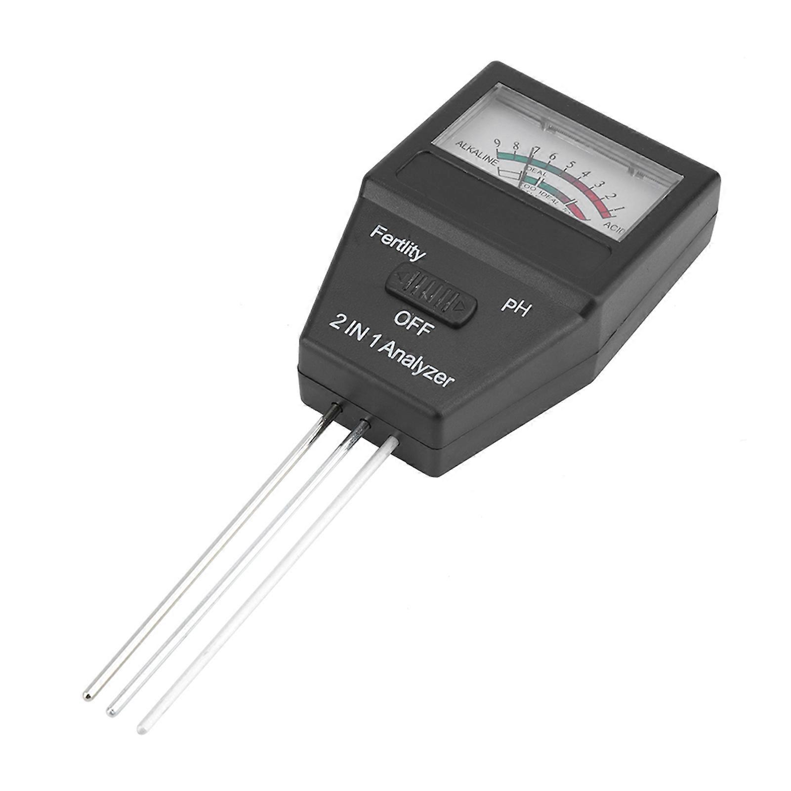 2 in 1 High Precision Soil PH & Fertility Tester Meter 18x6x3cm