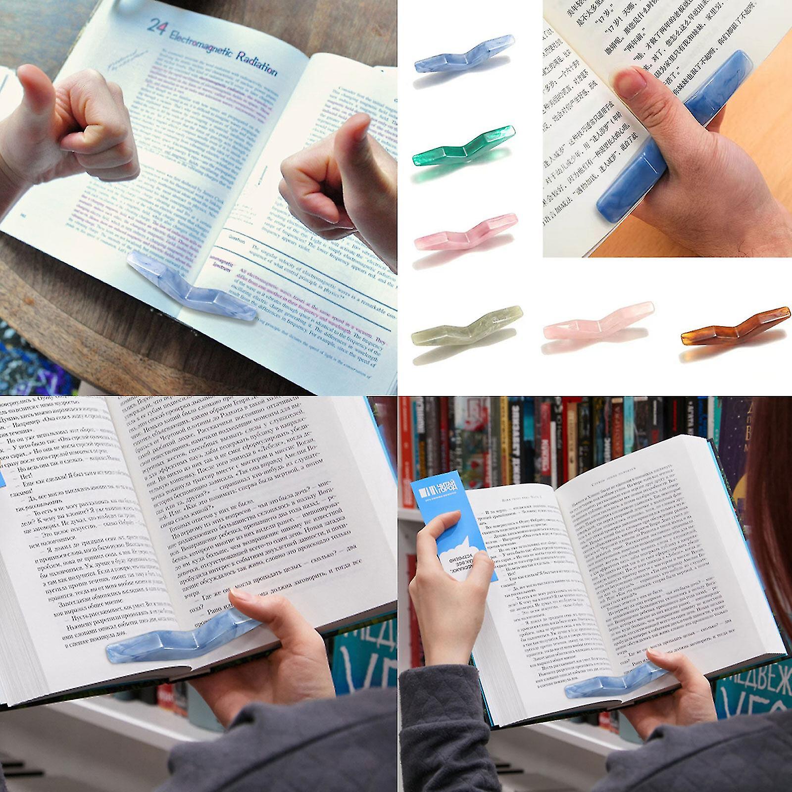 Cool Resin Thumb Books Page Holder Durable Portable Finger Books Holder for Reading Books Lovers