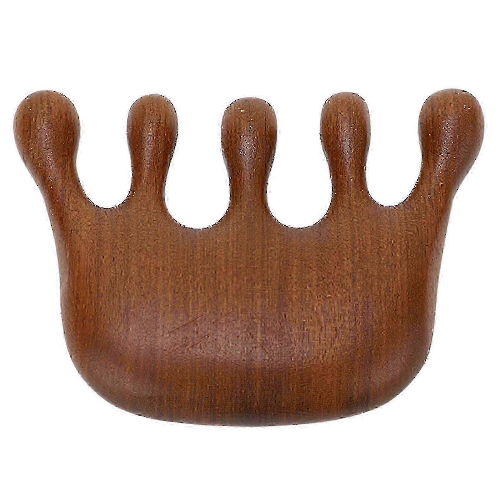 Sandalwood Scalp Scraping Massage Comb Men Women Portable Mellow Wide Tooth Gua Sha Comb for Neck