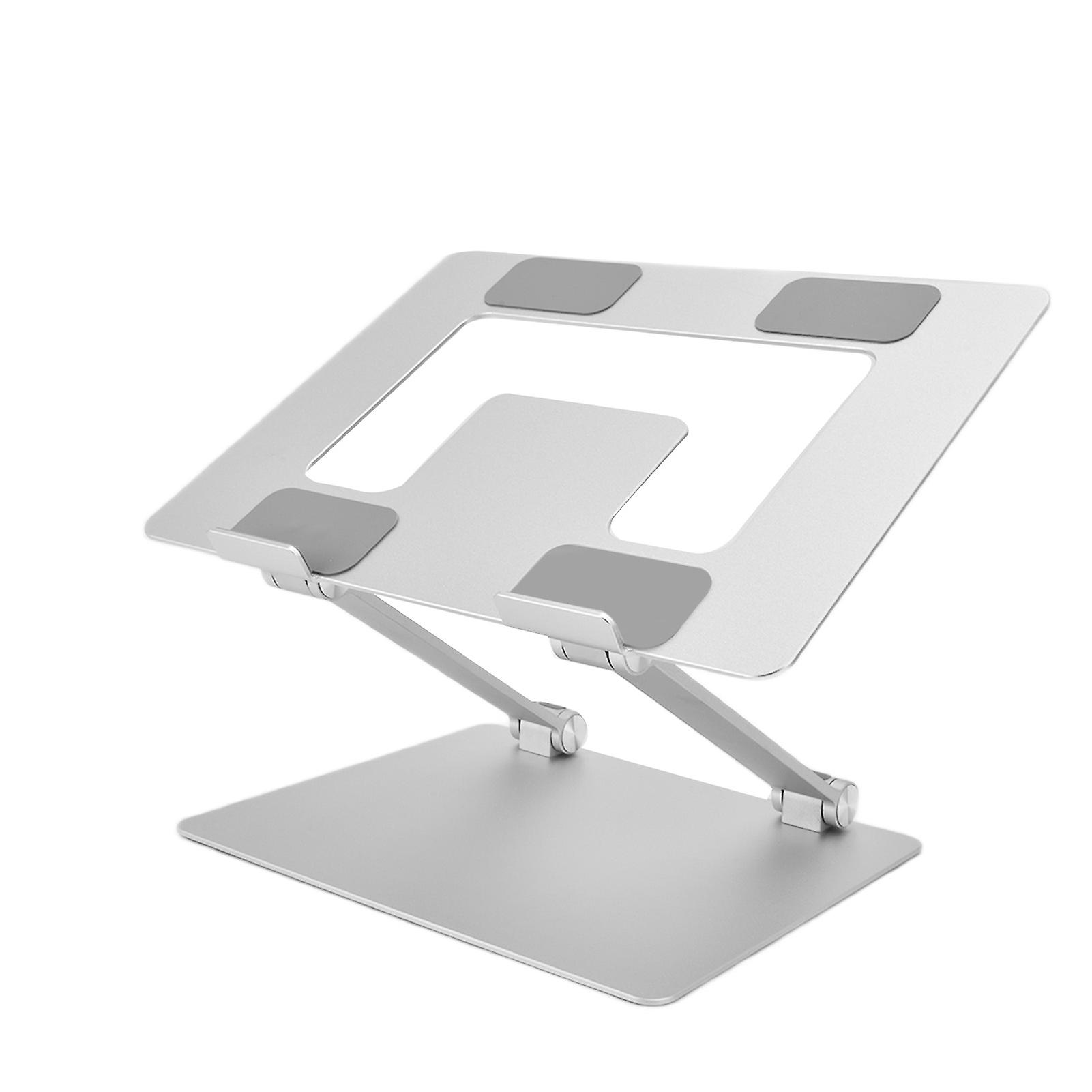 Laptop Stand Collapsible Portable Aluminium Alloy Computer Cooling Stand Computer Riser Stand Silver Computer Cooling Holder