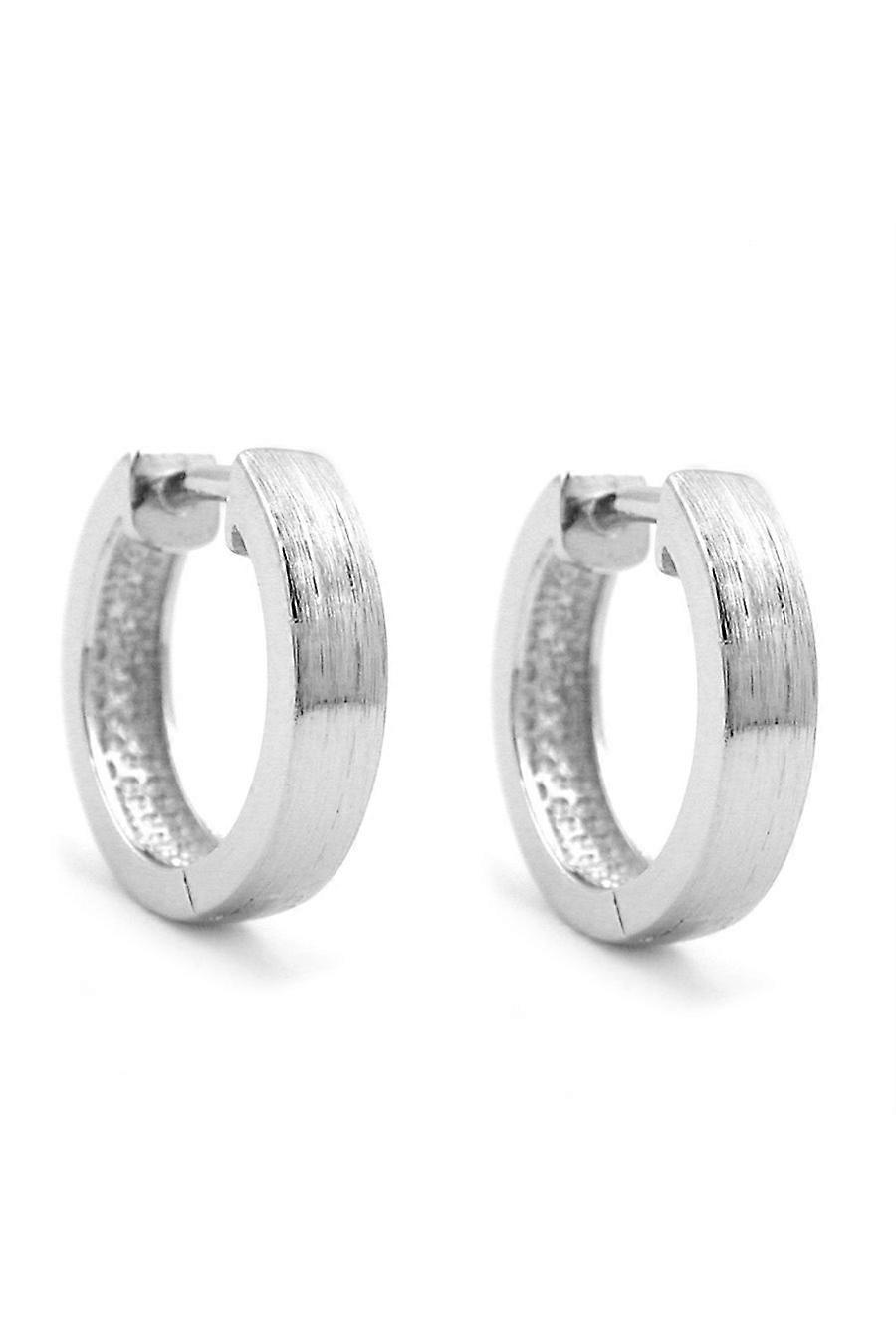 Hoop Earrings 13mm X 3mm Silver 925 - Gl92017