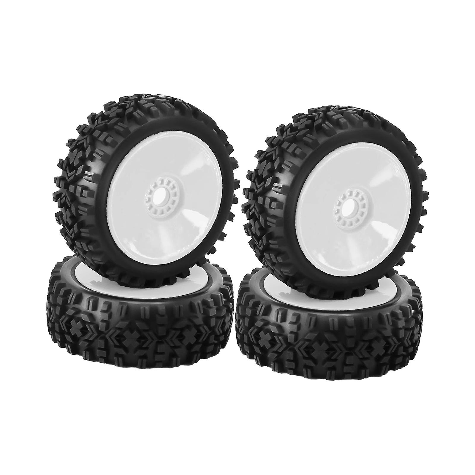 4Pcs 1:14 RC Car Wheel Tires, RC Accessory, Easy to Install, 118mm Sturdy Replace Part Durable Spare Parts