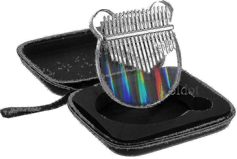 Clear Kalimba Thumb Piano Bear Shaped 17 Key Solid Finger Piano
