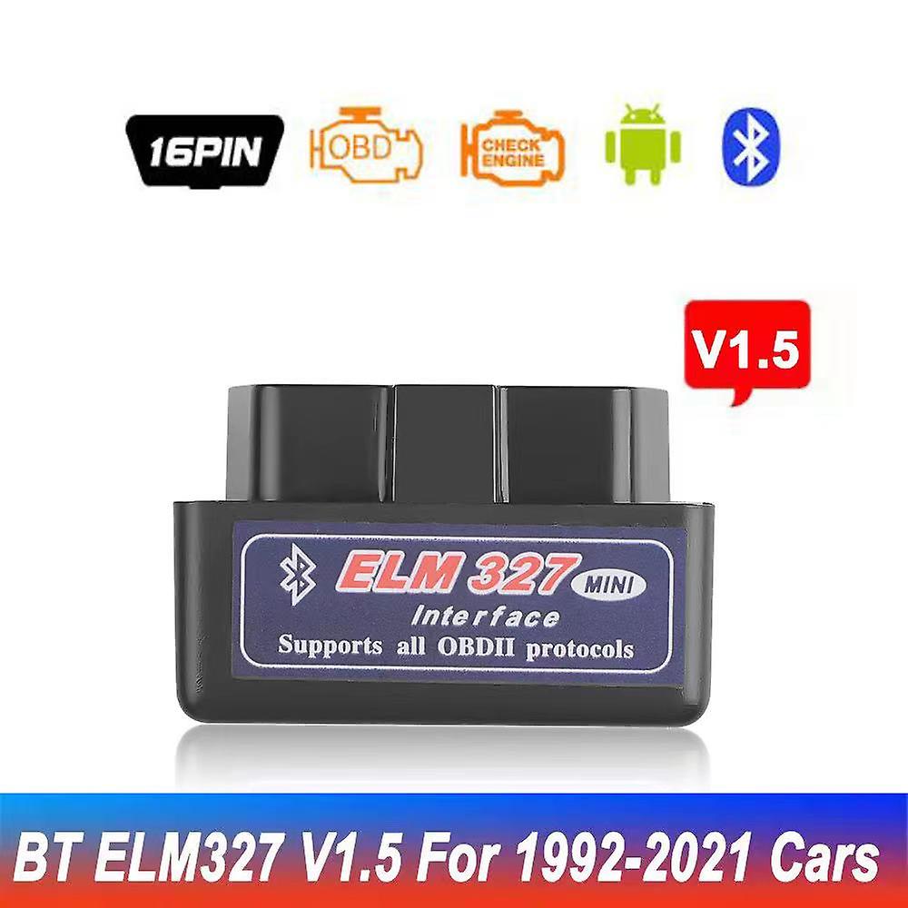 V2.1 Obd2 / Obdii Super Mini Elm327 Bluetooth Elm 327 Version 2.1 Error Coder Android Torque Car Code Scanner For Multi-brands