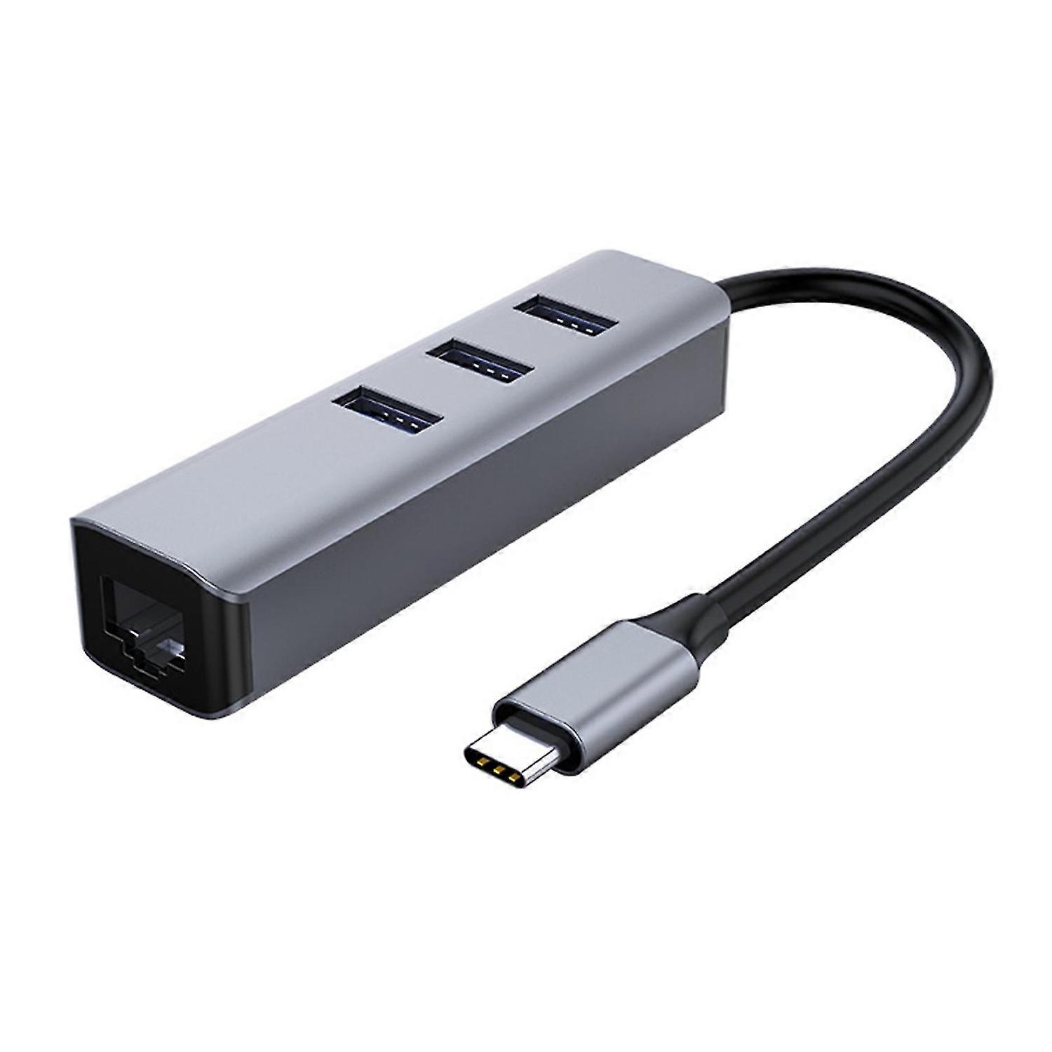 Adapter 3 Ports Computer Accessories USB 3.0 Type C HUB to Rj45 Gigabit Ethernet Adapter for MacBook