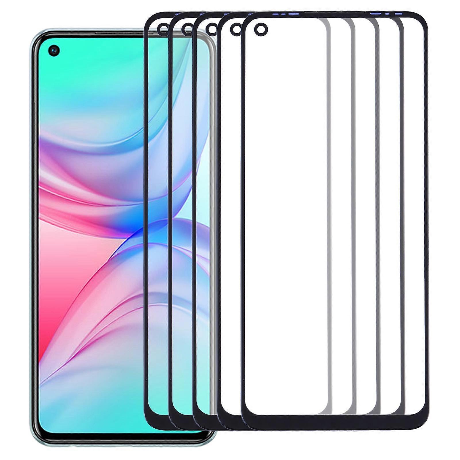 5 PCS Front Screen Outer Glass Lens for Infinix Hot 10