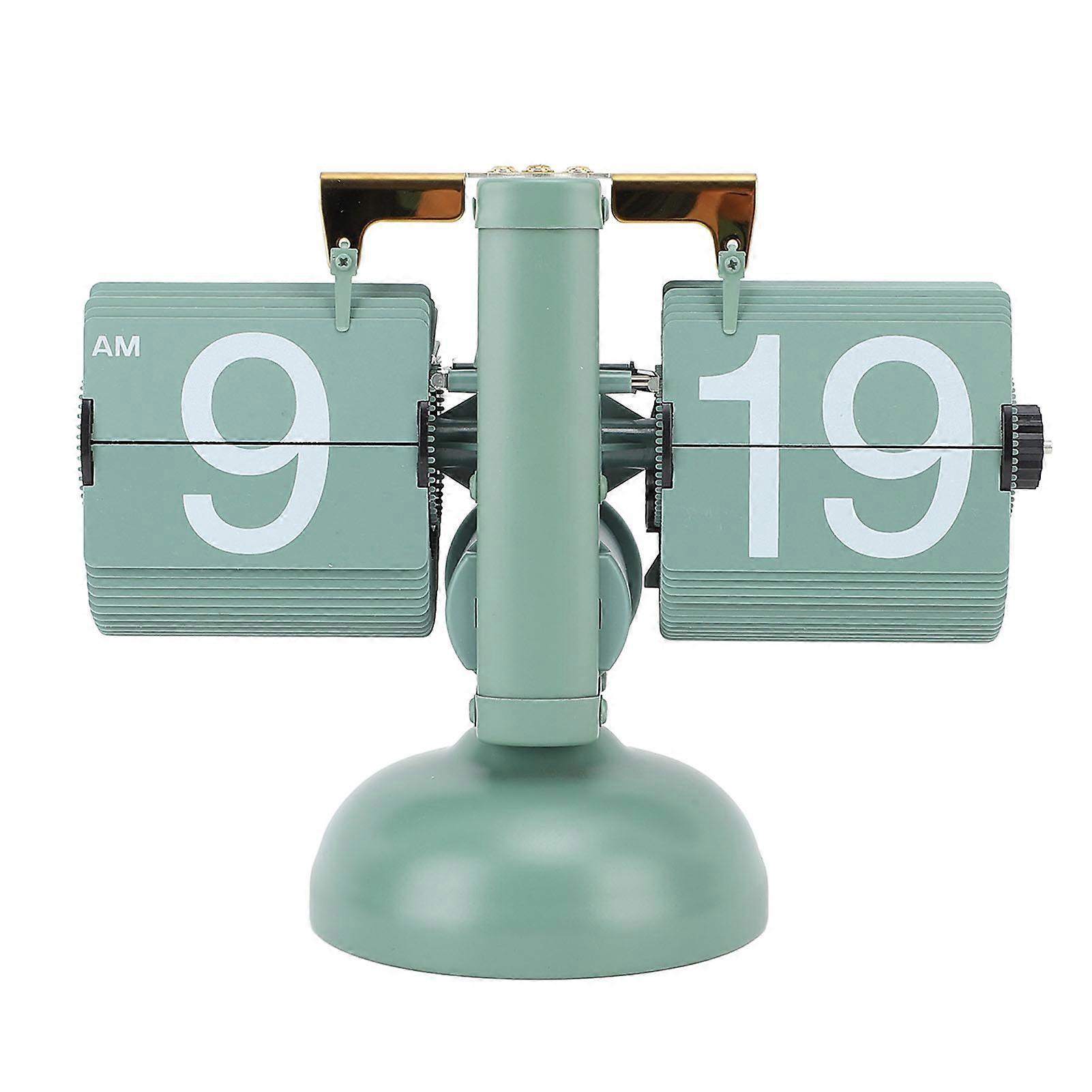 Retro Flip Down Clock with Reminder Timer Stable Accuracy Creative Auto Flip Mechanical Clock for Home Office Dcor