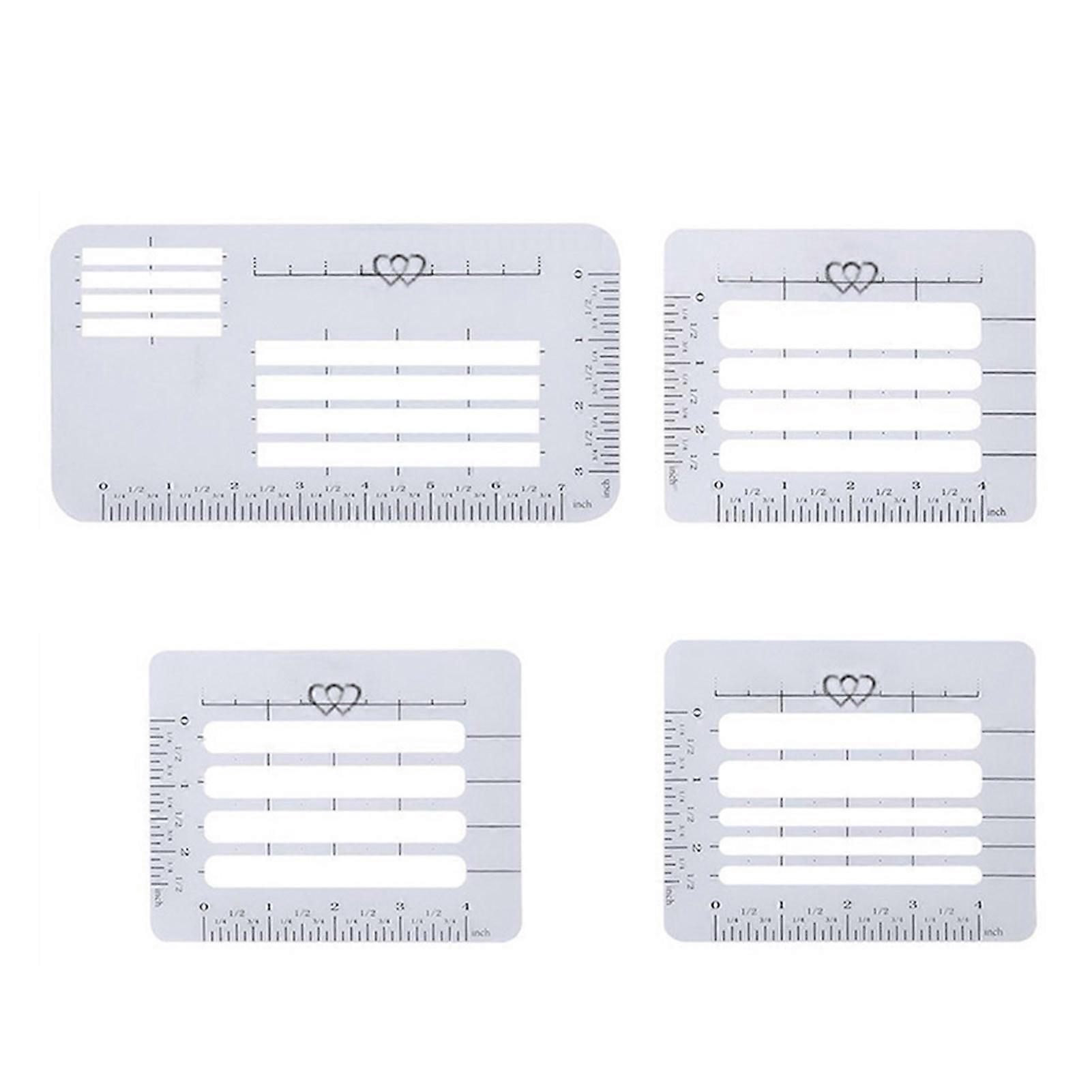 4Pcs Envelope Templates Envelope Addressing Guide Stencils Lightweight Portable DIY Calligraphy Ruler Line Guide Stencil Templates Set