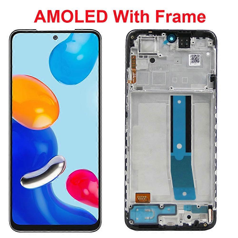 Tib 6.43 " Screen For Xiaomi Redmi Note 11 2201117tg, 2201117ti Lcd Display Digital Touch Screen With Frame For Redmi Note 11 Lcd