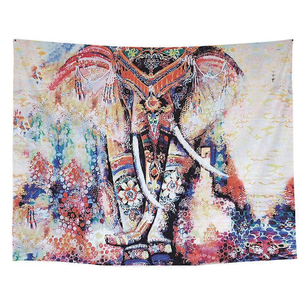 Elephant Style Hanging Mat Art Beach Towel Carpet Tapestry for Picnic 130 x 150cm