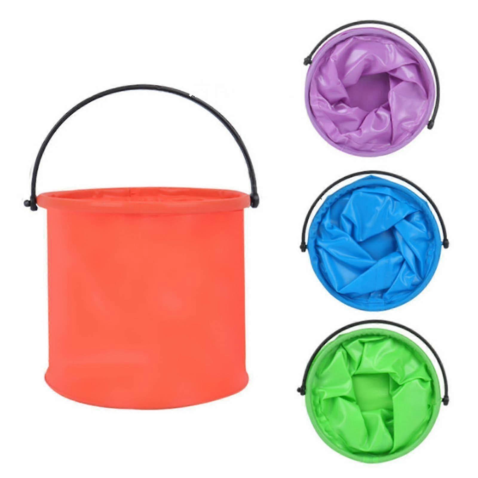 Collapsible Bucket Folding Bucket Portable For Travelling Hiking Car Washing Tw