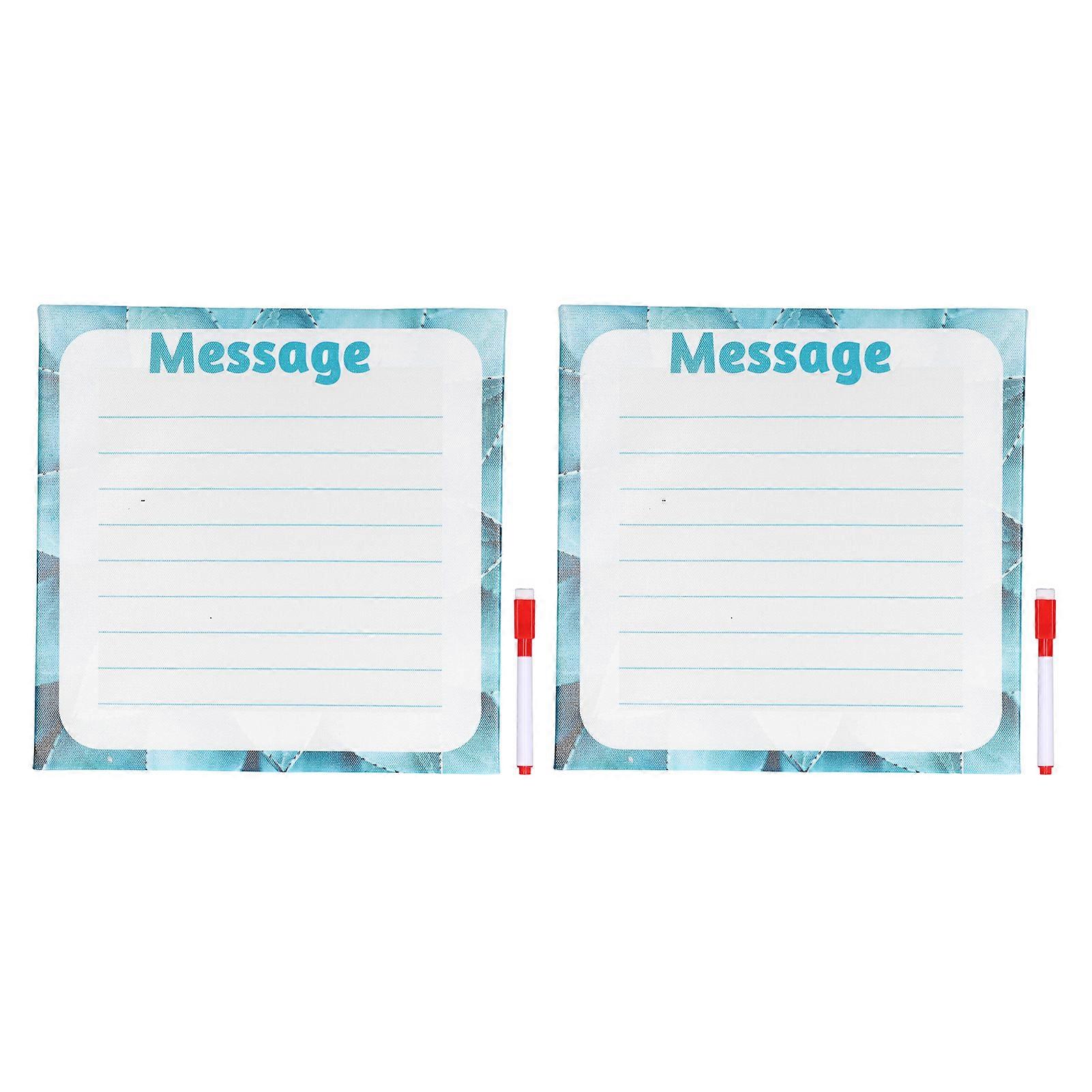 2Pcs Wall Message Board Wipeable Density Board Material Very Practical Letter Board Home Decoration