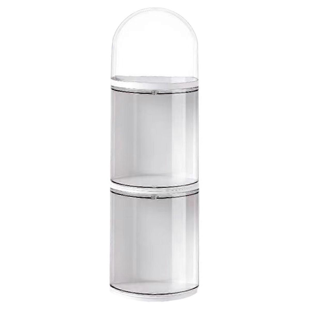 Figure Storage Box Transparent Wall Mounted Doll Figure Display Box Exhibition Box 2 Layer 11x22cmNEW2