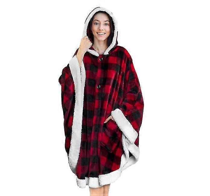 Capa quente do cobertor de lã sherpa macio com o bolso