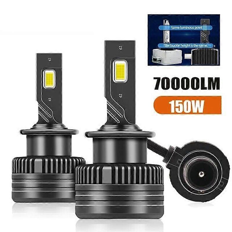 2Pcs D2R D2S D3S D4S D8S LED Headlights HID D1R D1S D3R D4R D8R Bulb 120W 50000LM Car Light Turbo Lamp Canbus 6500K Automobile