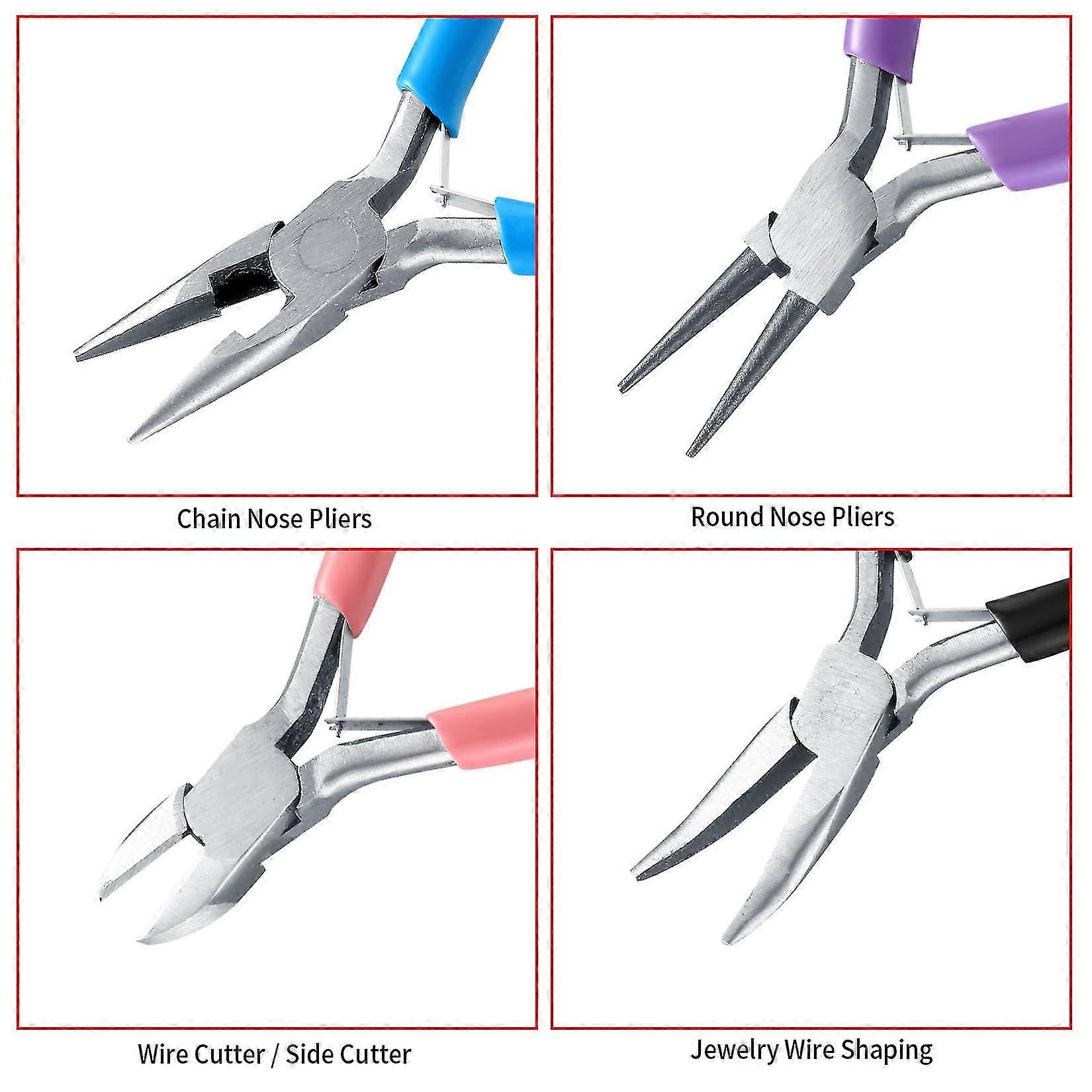 LEONTOOL Mini Pinza A Becco Lungo Lungo Con Taglierina 6 Pollici Per Realizzare Gioielli Pinze Per Perline Di Serraggio Filo Piegatura Strumento Per La Creazione Di Gioielli Artigianali Riparazione - Foto 3