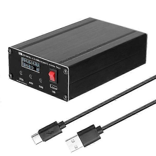 Dc 10-15v atu-100-0a 1.8-30mhz automatic antenna tuner aluminum alloy shell for atu-100 electrical instruments black