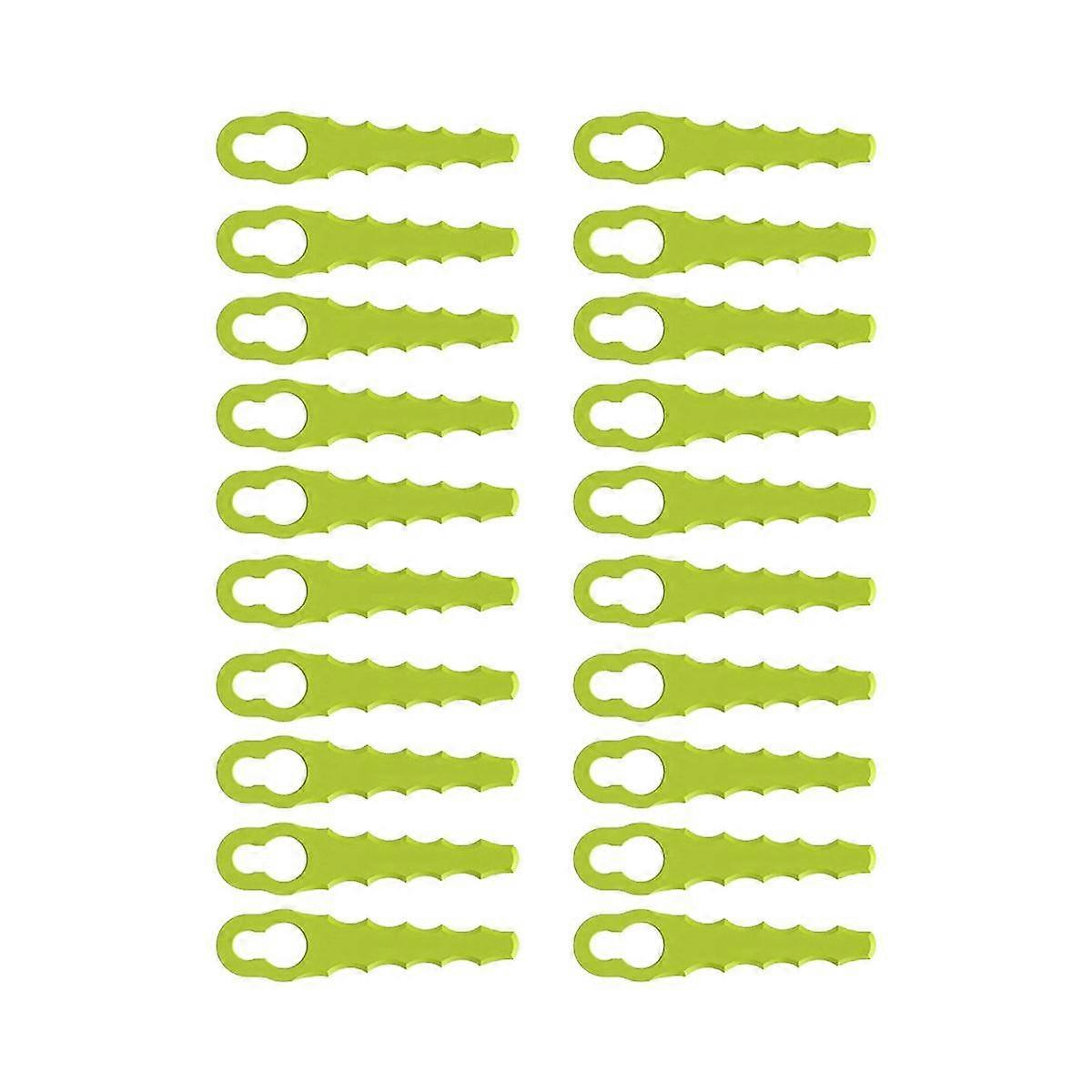 20 Pieces Lawn Mower Replacement Plastic Lawn Mower Blades Plastic Lawn Mower Blades for Many Occas